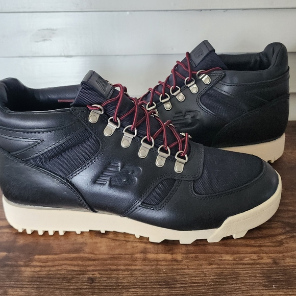 New Balance Rainier Hiking Boots Size 10 Black Leather - Picture 5 of 6
